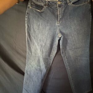 Christopher & Banks Straight Leg Dark Blue Jeans